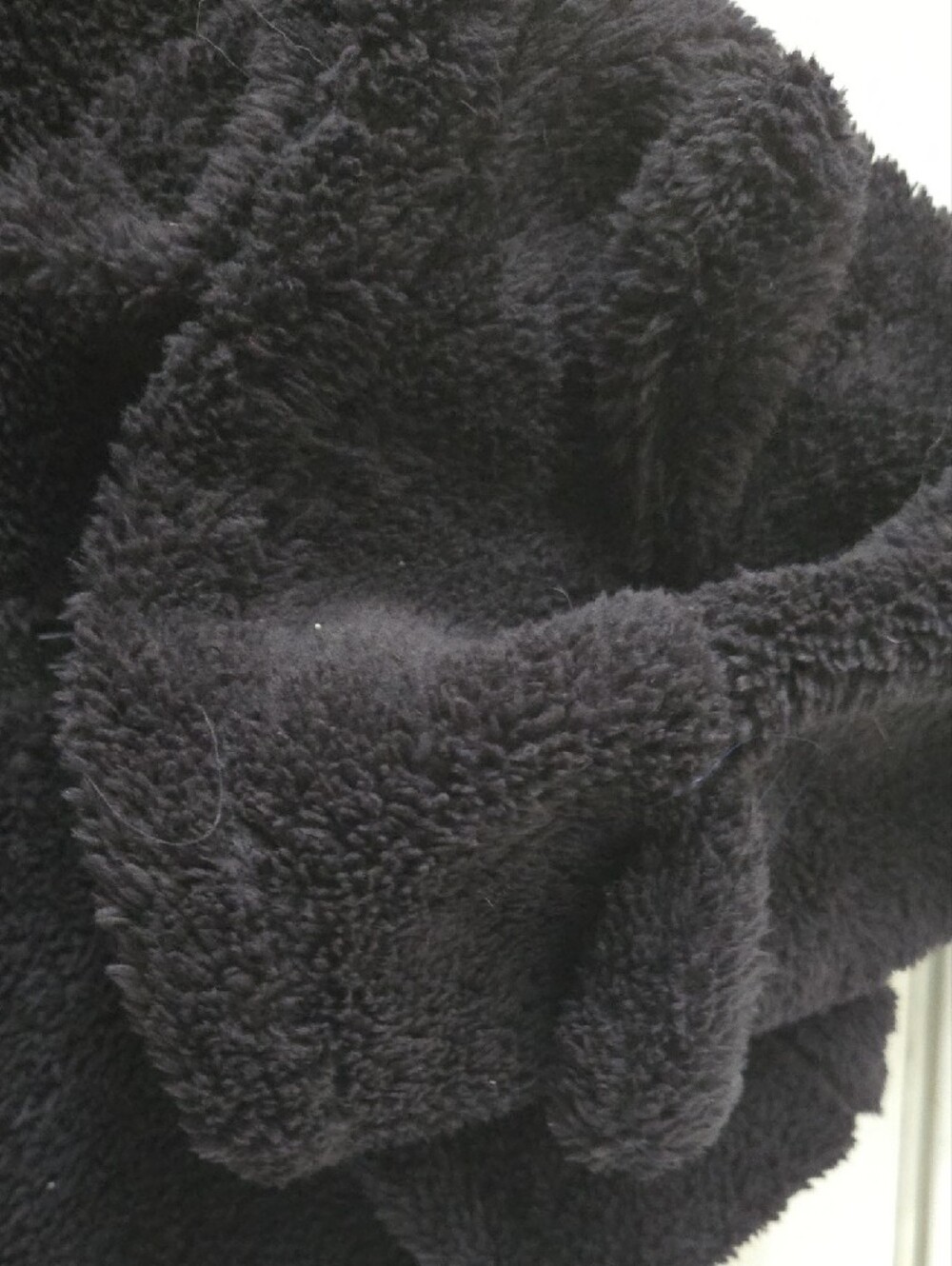 Black Plush Hooded Women's Onesie With Bear Ears - Cozy Winter Never Worn - Picture 3 of 3